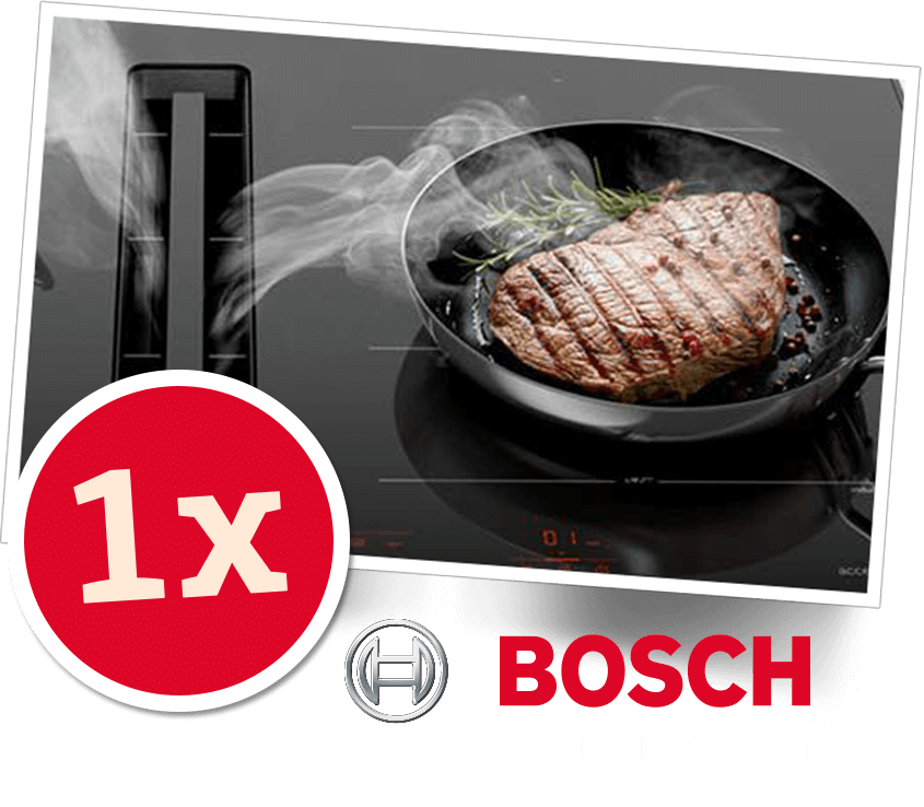 BOSCH Kochfeld mit integriertem Dunstabzug & Grillplatte