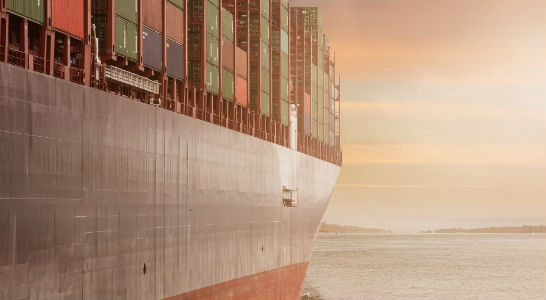 Reifung beim Transport im Containerschiff