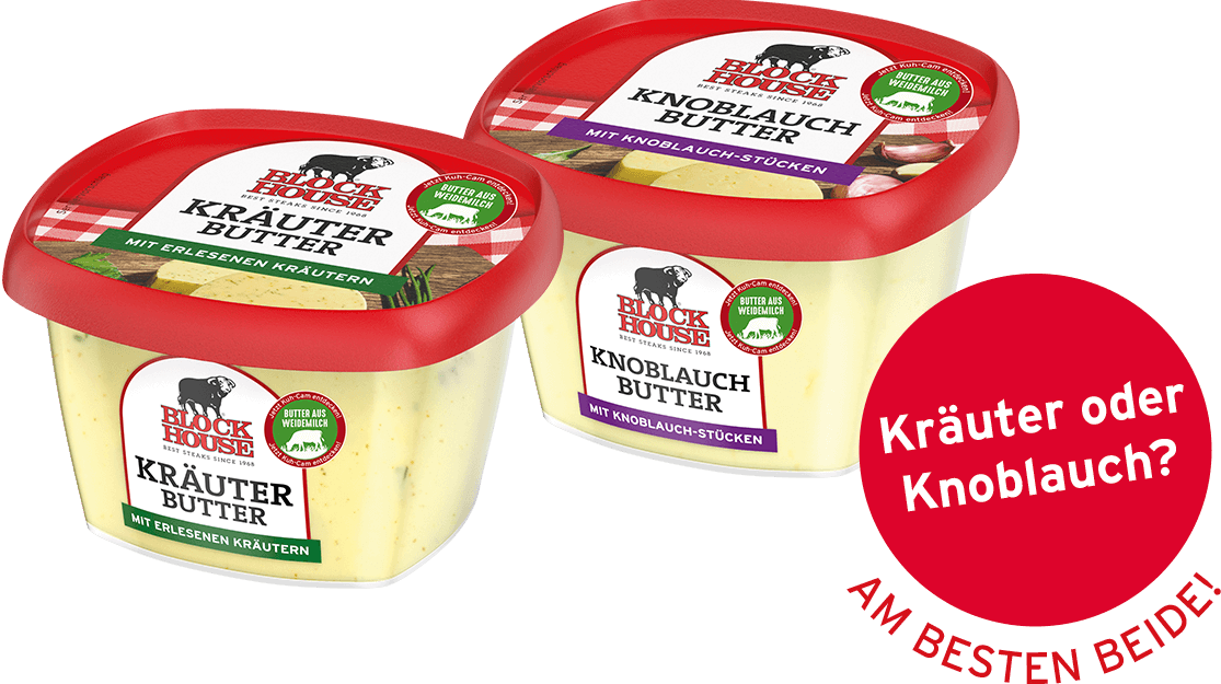 Knoblauchbutter oder Kräuterbutter?
