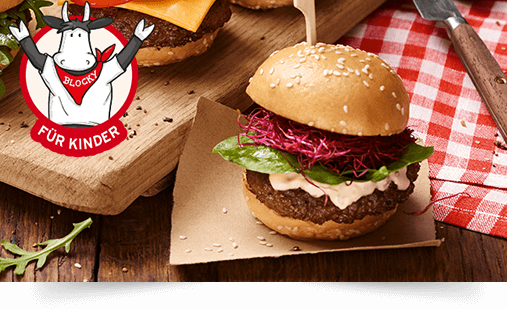Mini Rote Bete Kresse Burger mit Blocky