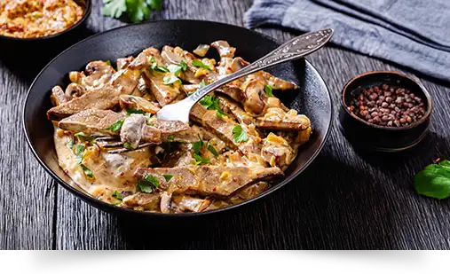 Rinder Steak Streifen "Stroganoff"