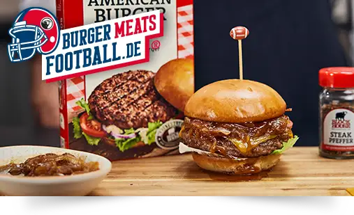 Classic American Football Burger