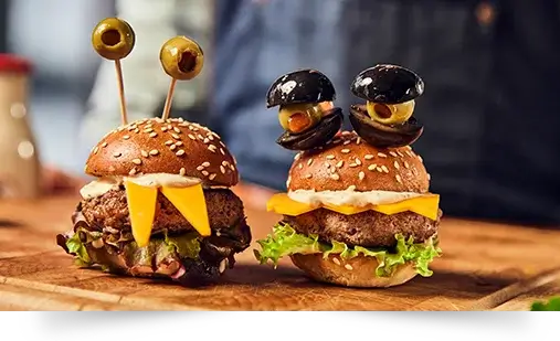Lustige Mini Burger