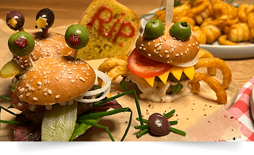 Mini-Burger-Monster und Zombie-Nuggets
