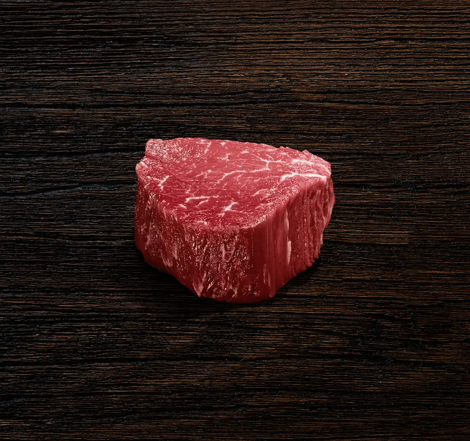 Das Filet-Steak, das wertvollsten Teilstück vom Rind