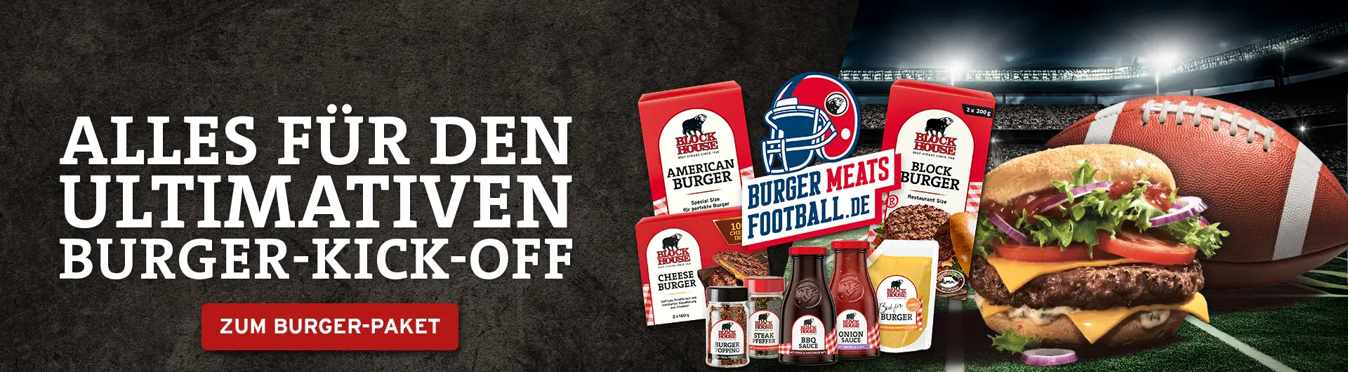 Burger Meats Football - Alles für den ultimativen Burger-Kick-off