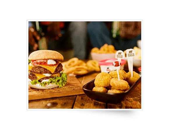 Burger Meats Football-Box Produktbild  L
