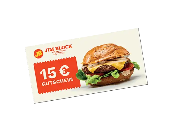 Jim Block Gutschein 15 € Produktbild  L