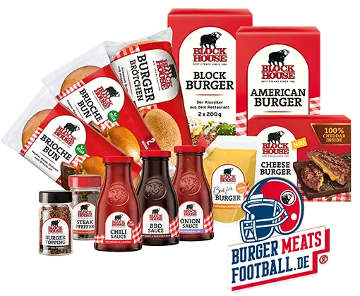 Burger Meats Football-Box