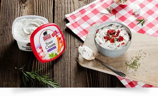 Sour Cream Knoblauch mit Paprika und Rosmarin