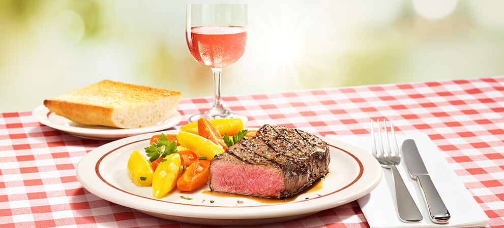 Rumpsteak mit karamellisiertem Möhrengemüse zubereiten