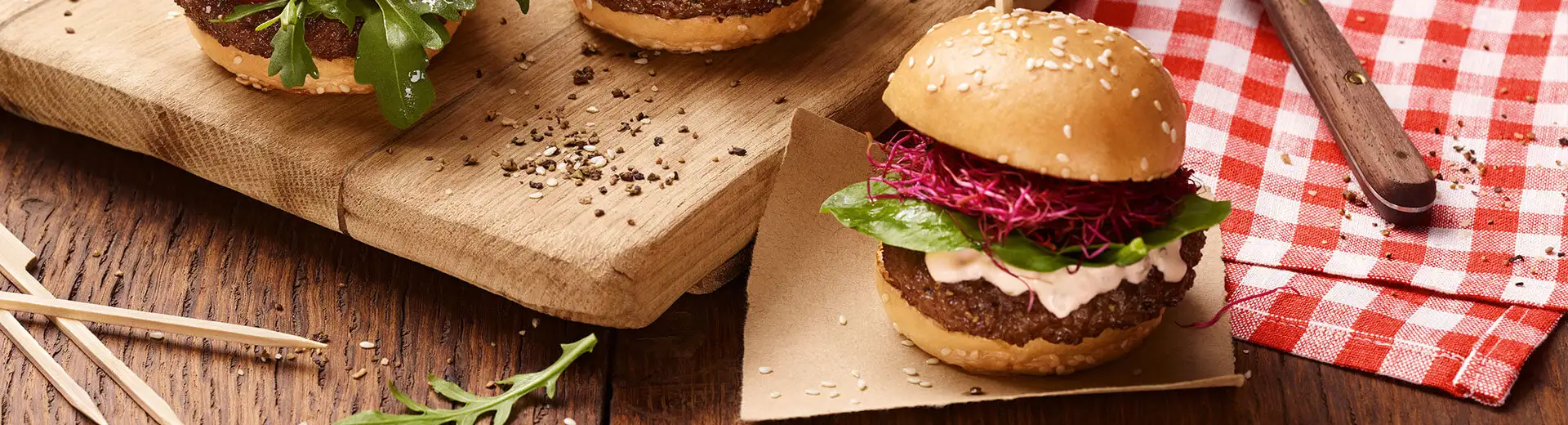 Mini Rote Bete Kresse Burger
