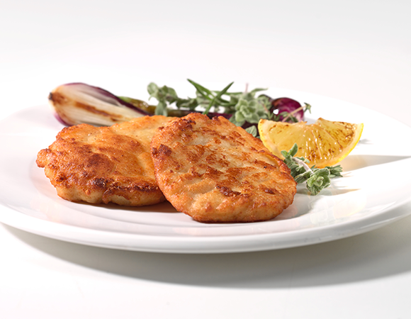 Hähnchen Filet Piccata Milanese – zarte Hähnchenbrust in Käse-Eipanade