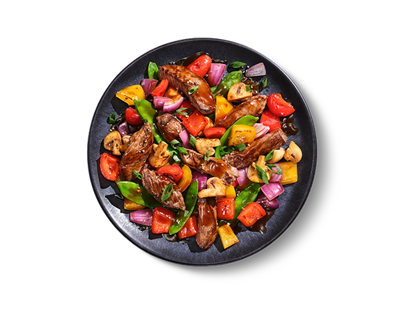 Steak Pfanne Teriyaki