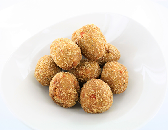 Orientalische Falafelbällchen mit Kichererbsen & Zucchini