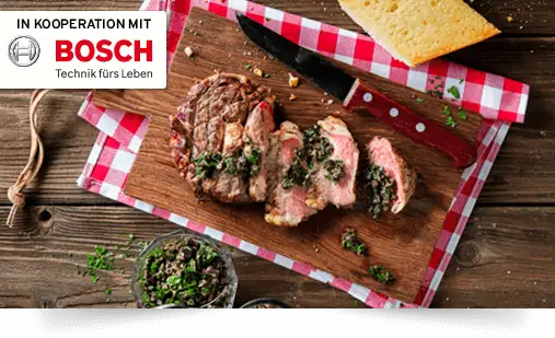 Rib-Eye Steak mit Tapenade
