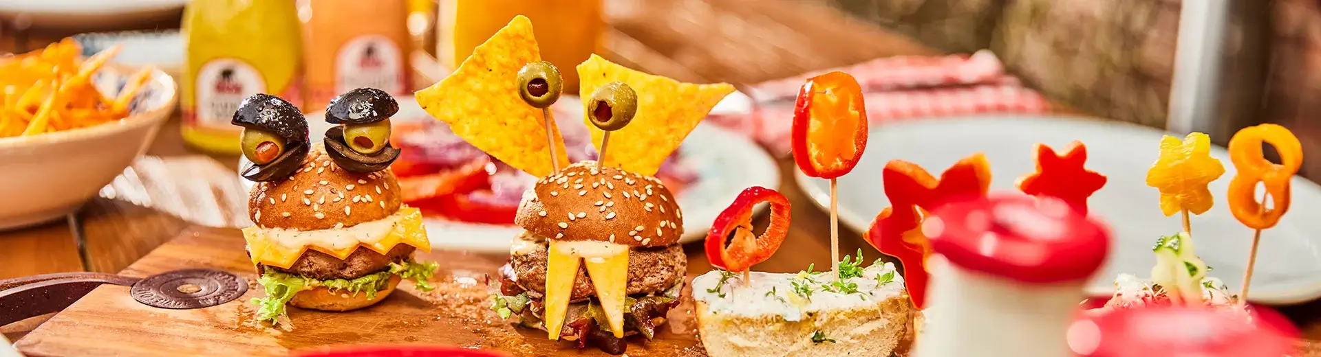 Lustige Mini Burger