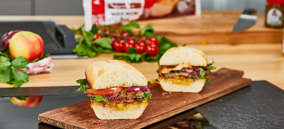 Steak-Sandwich mit Chutney