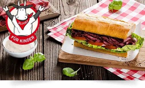 Pastrami Sandwich Pesto und Burger Sauce