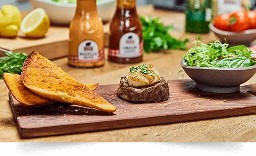 Rinderfilet mit saftig gegrillten Jakobsmuscheln