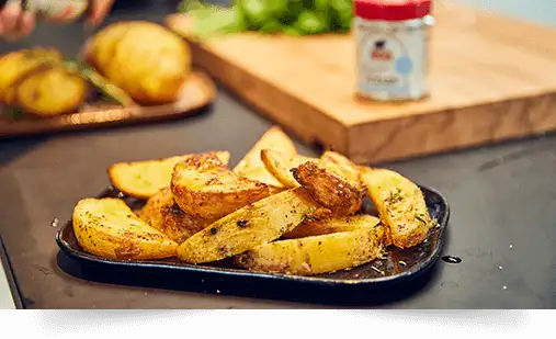 Steak House Wedges mit Sour Cream