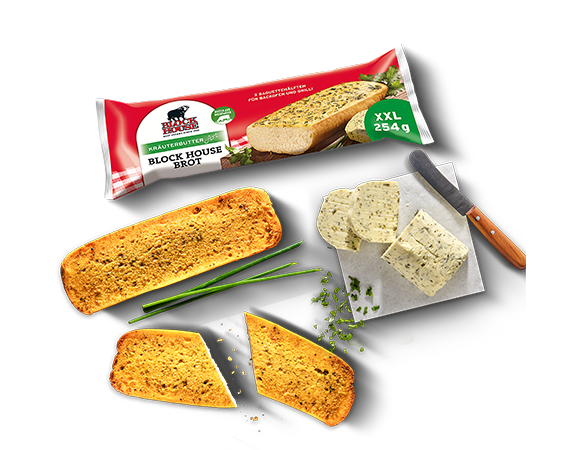 Block House Brot Kräuterbutter Art