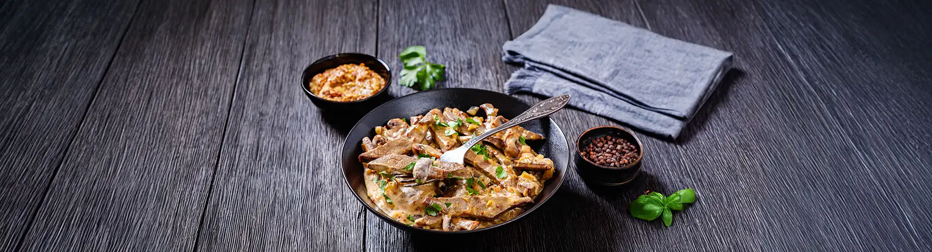 Rinder Steak Streifen "Stroganoff"