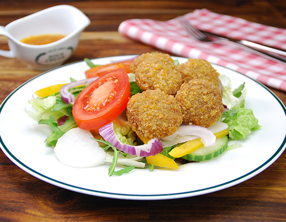 Beef Nuggets – knusprige Rindfleisch-Nuggets in Cornflakespanade