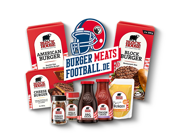 Burger Meats Football BBQ-Box