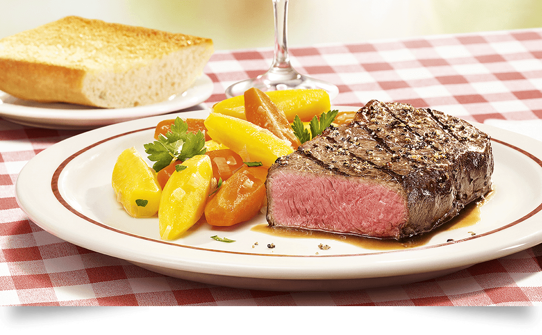 Rumpsteak mit karamellisiertem Möhrengemüse zubereiten