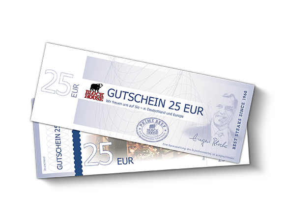 BLOCK HOUSE Gutschein 25 €