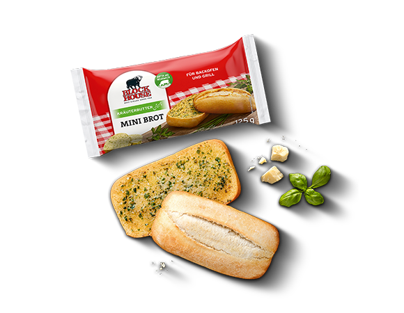 Mini Brot Kräuterbutter Art