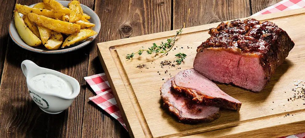 Gelacktes Roastbeef