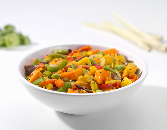 Gemüsecurry mit Mango & Kokos – Exotisch. Fruchtig. Vegan.