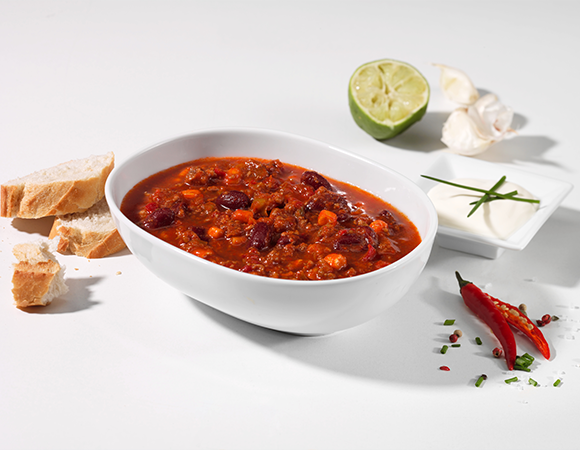 Chili con Carne – Pikantes Rindfleischgericht mit Bohnen, Mais & Paprika